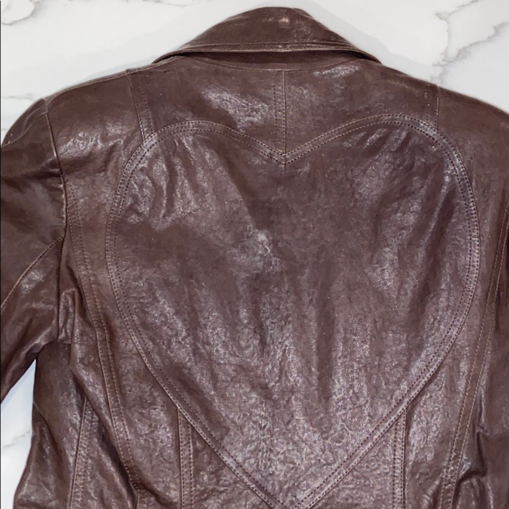 Brown Leather Christian Dior Jacket - Picture 9 of 11